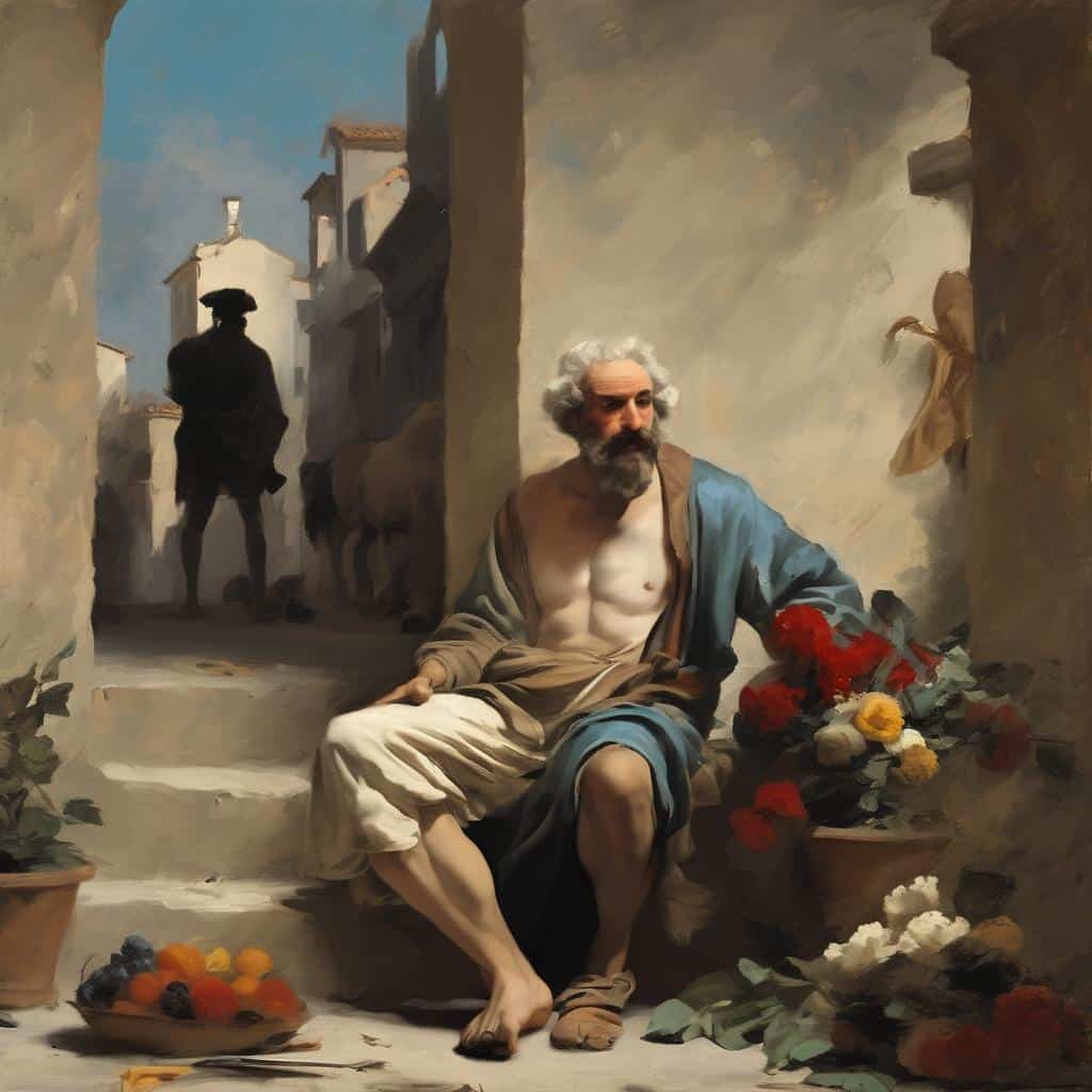 Ανθρώπινη μορφή και ρεαλιστική ζωγραφική που απεικονίζει την εξέλιξη της τέχνης.